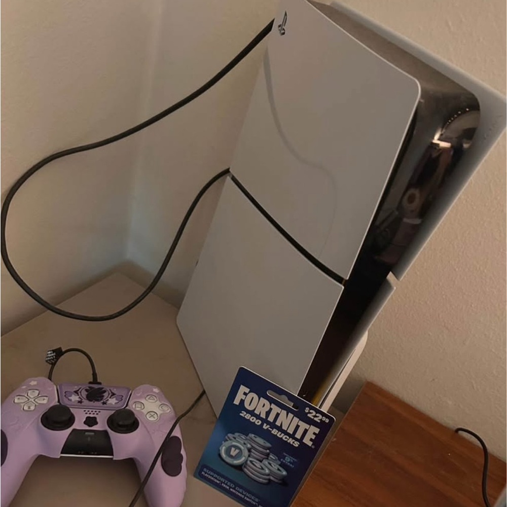 Sony PlayStation Console with Lavender Controller